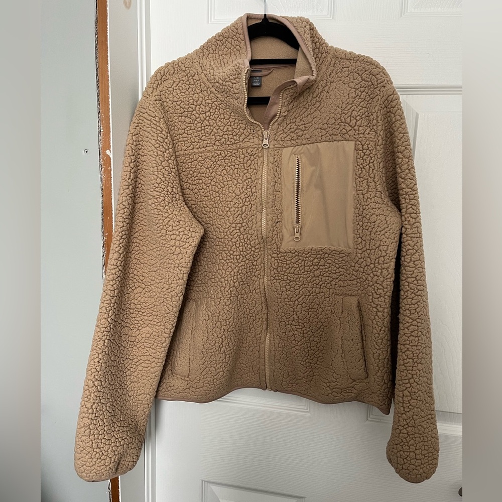 Sherpa Teddy Zip-up Fleece Jacket